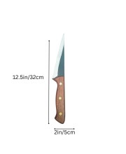 Small Kitchen Knife with Wooden Handle, Stainless Steel Sharp Blade, Multipurpose Utility Knife for Fruit, Vegetable & Meat Cutting. Small Kitchen Knife with Wooden Handle, Stainless Steel Sharp Blade, Multipurpose Utility Knife for Fruit, Vegetable & Meat Cutting.