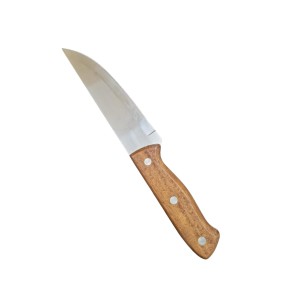 Stainless Steel Kitchen Knife with Wooden Handle – Sharp Multipurpose Chef Knife for Vegetables, Fruits & Meat Cutting