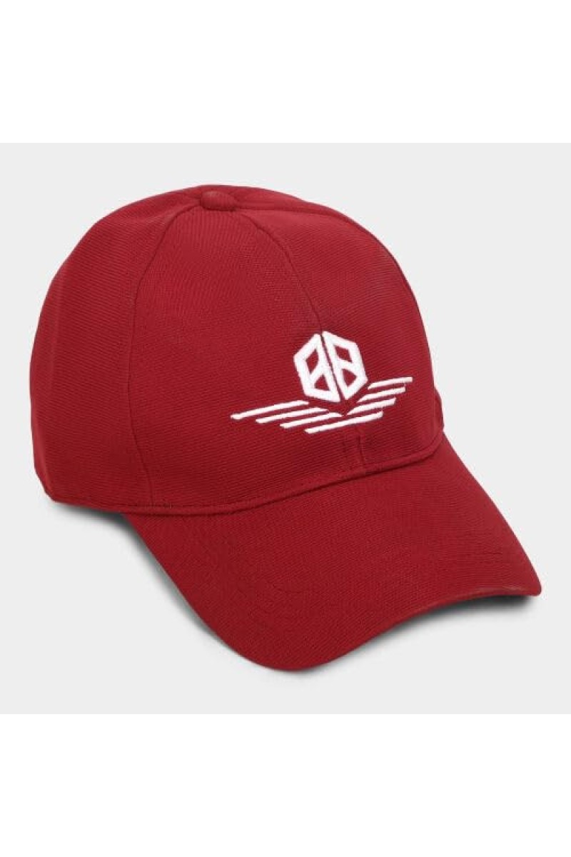 Brink Men's Fabric Cap Stylish & Comfortable Adjustable Baseball Hat for Outdoor, Casual & Sports Wear Wine