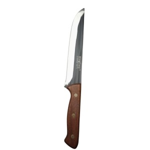 Stainless Steel Kitchen Knife with Wooden Handle – Razor Sharp Multipurpose Chef Utility Knife for Cutting, Slicing & Chopping (Large)