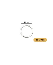 Round Stainless Steel Split Rings for Craft & Jewelry Making (30 Pcs) | Strong Jump Rings for Keychains, DIY Projects, Art & Repair Work – Silver Finish Round Stainless Steel Split Rings for Craft & Jewelry Making (30 Pcs) | Strong Jump Rings for Keychains, DIY Projects, Art & Repair Work – Silver Finish