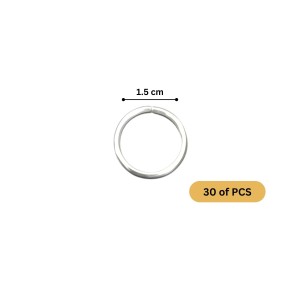 Round Stainless Steel Split Rings for Craft & Jewelry Making (30 Pcs) | Strong Jump Rings for Keychains, DIY Projects, Art & Repair Work – Silver Finish Round Stainless Steel Split Rings for Craft & Jewelry Making (30 Pcs) | Strong Jump Rings for Keychains, DIY Projects, Art & Repair Work – Silver Finish