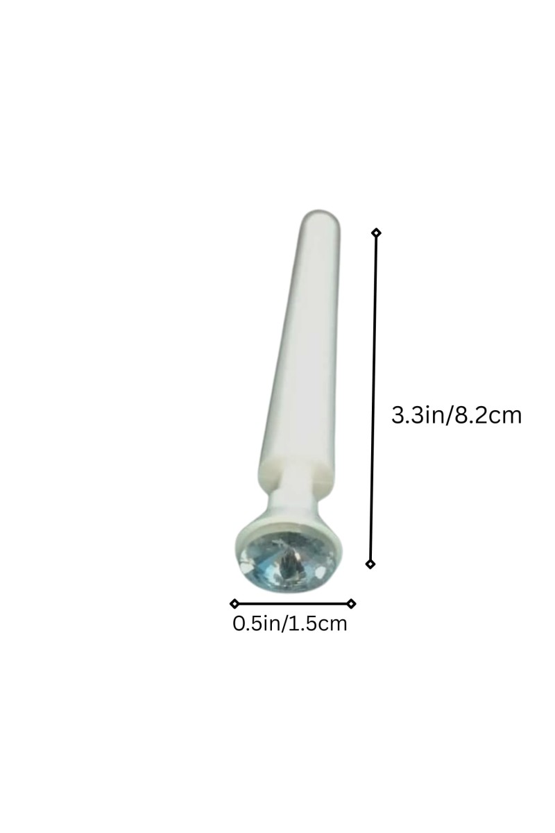 VBL Diamond Plastic Stands for Cake & Dessert Display – Clear Crystal Style Cupcake Pillars with White Base, Decorative Food Display Supports for Parties, Weddings & Events (Set of 10)
