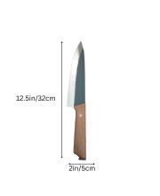Stainless Steel Kitchen Knife with Wooden Handle – Razor Sharp Multipurpose Chef Utility Knife for Cutting, Slicing & Chopping (Medium) Stainless Steel Kitchen Knife with Wooden Handle – Razor Sharp Multipurpose Chef Utility Knife for Cutting, Slicing & Chopping (Medium)