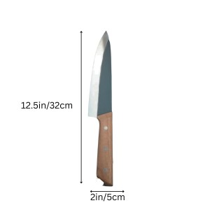 Stainless Steel Kitchen Knife with Wooden Handle – Razor Sharp Multipurpose Chef Utility Knife for Cutting, Slicing & Chopping (Medium) Stainless Steel Kitchen Knife with Wooden Handle – Razor Sharp Multipurpose Chef Utility Knife for Cutting, Slicing & Chopping (Medium)