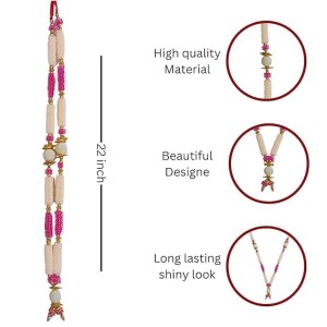 Hitech Sales Artificial Pearl and Bead Decorative Garland Mala for Pooja, Mandir, Home Decor, and Festivals | Multicolor Design with Pendant Hanging Hitech Sales Artificial Pearl and Bead Decorative Garland Mala for Pooja, Mandir, Home Decor, and Festivals | Multicolor Design with Pendant Hanging