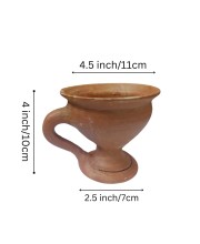 Handcrafted Clay Dhunuchi for Puja – Traditional Terracotta Incense Holder for Religious Rituals & Ceremonies Handcrafted Clay Dhunuchi for Puja – Traditional Terracotta Incense Holder for Religious Rituals & Ceremonies
