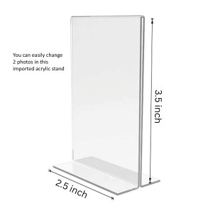 Guru Nanak Acrylic T-Style Photo Stand, Compact and Stylish Spiritual Display, easily change 2 photos (Pack of 1) Guru Nanak Acrylic T-Style Photo Stand, Compact and Stylish Spiritual Display, easily change 2 photos (Pack of 1)