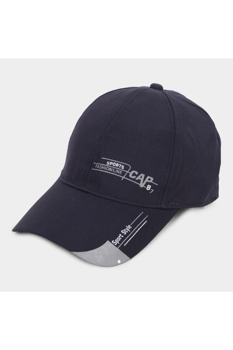 Brink Men's Fabric Cap Stylish & Comfortable Adjustable Baseball Hat for Outdoor, Casual & Sports Wear Navy Blue