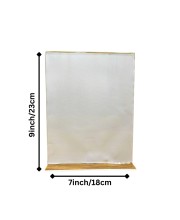 Acrylic Display Stand for Tabletop – Clear Vertical Menu & Sign Holder, Double-Sided Display for Restaurants, Shops, Offices, Events & Photo Frame Use (1 Pc) Acrylic Display Stand for Tabletop – Clear Vertical Menu & Sign Holder, Double-Sided Display for Restaurants, Shops, Offices, Events & Photo Frame Use (1 Pc)