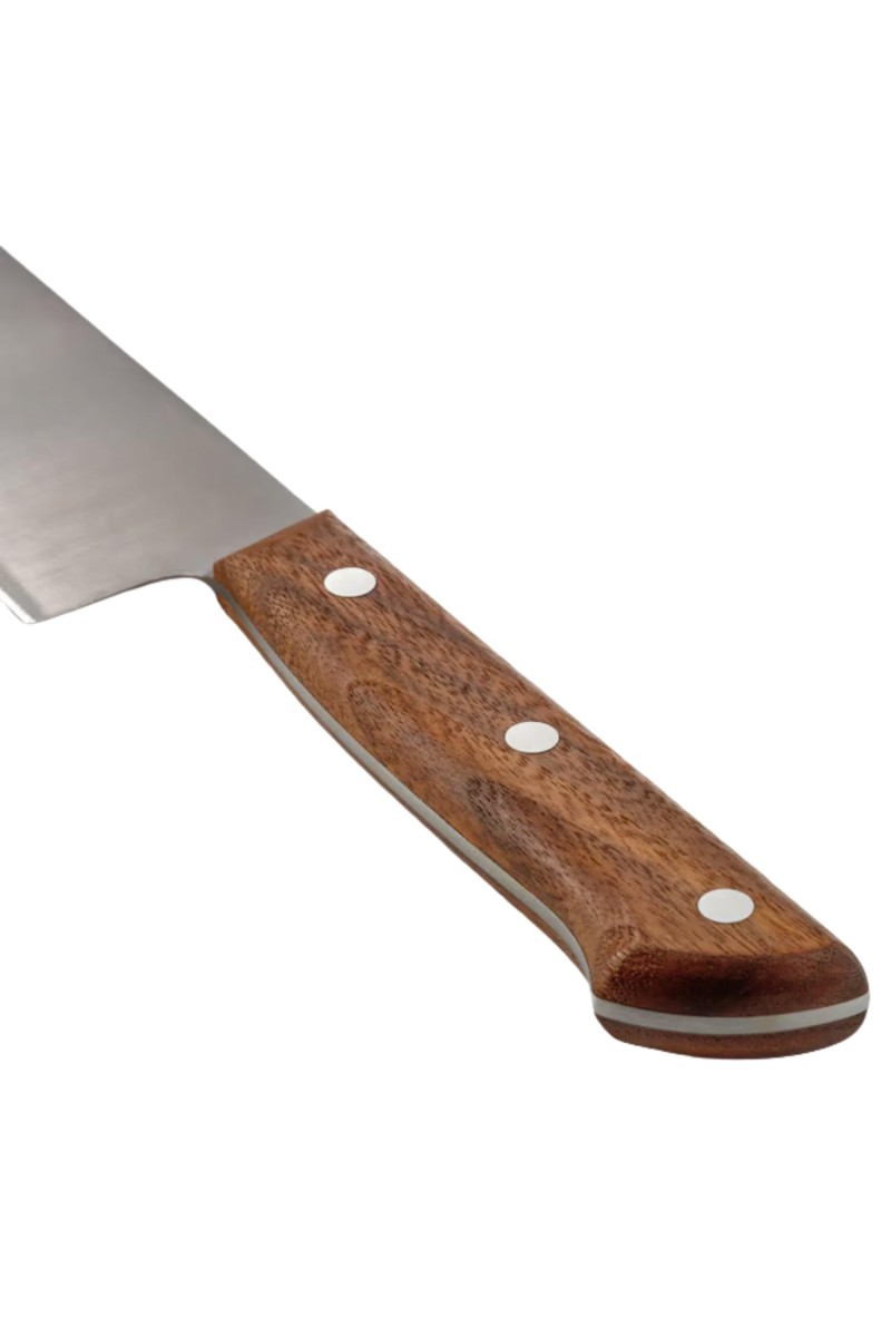 Stainless Steel Kitchen Knife with Wooden Handle – Sharp Multipurpose Chef Knife for Vegetables, Fruits & Meat Cutting