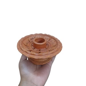 Handcrafted Terracotta Padma (Lotus) Incense Stick/Agarbatti Holder – Pooja Decor & Room Fragrance Enhancer Handcrafted Terracotta Padma (Lotus) Incense Stick/Agarbatti Holder – Pooja Decor & Room Fragrance Enhancer