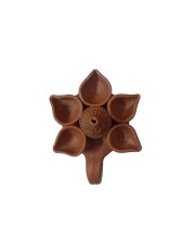 Handicrafts Handmade Traditional Terracotta Pancha Pradeep (Pancha Diya) with Dhoop Stand for Diwali and Puja – Perfect for Home Décor Handicrafts Handmade Traditional Terracotta Pancha Pradeep (Pancha Diya) with Dhoop Stand for Diwali and Puja – Perfect for Home Décor