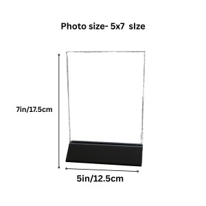 Clear Acrylic Photo Frame Stand | Transparent Crystal Photo Holder for Table & Desk Display | Modern Minimalist Picture Frame for Home, Office & Tabletop Photo Stand (5x7 size). Clear Acrylic Photo Frame Stand | Transparent Crystal Photo Holder for Table & Desk Display | Modern Minimalist Picture Frame for Home, Office & Tabletop Photo Stand (5x7 size).