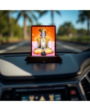 Car Desk/Table Top Lord Rama Wooden Photo Stand 3x4 Inches, Compact & Stylish Spiritual Display For Car, Home & Office (Pack Of 1) (F14444)