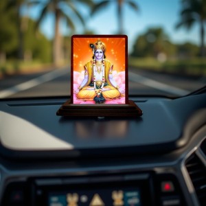 Car Desk/Table Top Lord Rama Wooden Photo Stand 3x4 Inches, Compact & Stylish Spiritual Display For Car, Home & Office (Pack Of 1) (F14444) Car Desk/Table Top Lord Rama Wooden Photo Stand 3x4 Inches, Compact & Stylish Spiritual Display For Car, Home & Office (Pack Of 1) (F14444)