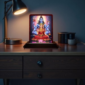 Car Desk/Table Top Lord Shiva And Sadhguru Wooden Photo Stand 3x4 Inches, Compact & Stylish Spiritual Display For Car, Home & Office (Pack Of 1) (F14619) Car Desk/Table Top Lord Shiva And Sadhguru Wooden Photo Stand 3x4 Inches, Compact & Stylish Spiritual Display For Car, Home & Office (Pack Of 1) (F14619)