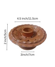 Handcrafted Terracotta Padma (Lotus) Incense Stick/Agarbatti Holder – Pooja Decor & Room Fragrance Enhancer Handcrafted Terracotta Padma (Lotus) Incense Stick/Agarbatti Holder – Pooja Decor & Room Fragrance Enhancer