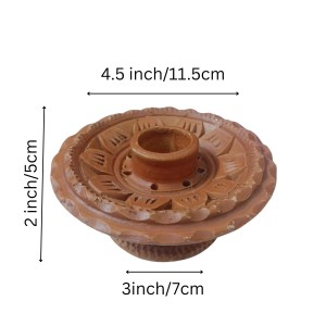 Handcrafted Terracotta Padma (Lotus) Incense Stick/Agarbatti Holder – Pooja Decor & Room Fragrance Enhancer Handcrafted Terracotta Padma (Lotus) Incense Stick/Agarbatti Holder – Pooja Decor & Room Fragrance Enhancer