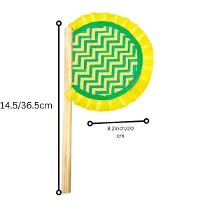 Handmade Bamboo Hand Fan (Hatpakha) – Traditional Hand-Painted Handheld Fan for Cool Air, Home Décor, Festivals & Puja | Eco-Friendly Travel Fan (14.5 × 8.2 cm) (Yellow) Handmade Bamboo Hand Fan (Hatpakha) – Traditional Hand-Painted Handheld Fan for Cool Air, Home Décor, Festivals & Puja | Eco-Friendly Travel Fan (14.5 × 8.2 cm) (Yellow)