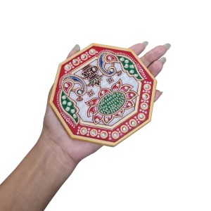 HiTechMart Makrana Marble Puja Chowki Combo Set – Hand-Painted Meenakari & Kundan Work Bajot/Singhasan for Mandir, Festival, Vrat, Decorative Pooja Platform for Idols & Gift Purpose HiTechMart Makrana Marble Puja Chowki Combo Set – Hand-Painted Meenakari & Kundan Work Bajot/Singhasan for Mandir, Festival, Vrat, Decorative Pooja Platform for Idols & Gift Purpose