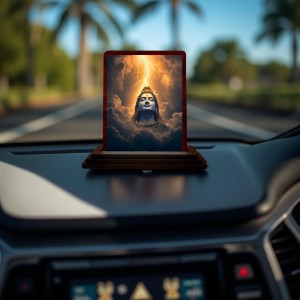 Car Desk/Table Top Lord Shiva Wooden Photo Stand 3x4 Inches, Compact & Stylish Spiritual Display For Car, Home & Office (Pack Of 1) (F14624) Car Desk/Table Top Lord Shiva Wooden Photo Stand 3x4 Inches, Compact & Stylish Spiritual Display For Car, Home & Office (Pack Of 1) (F14624)