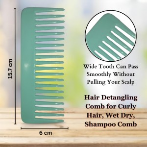 Hi Tech Sales Hair Wide Tooth Comb Detangling Frizz off detangler hair comb for Curly, long Hair & any type Hair, Wet, Dry. Shampoo Comb. Pack of 1 (Green) Hi Tech Sales Hair Wide Tooth Comb Detangling Frizz off detangler hair comb for Curly, long Hair & any type Hair, Wet, Dry. Shampoo Comb. Pack of 1 (Green)