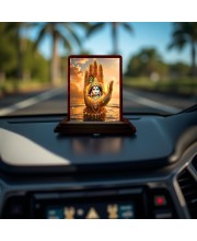 Car Desk/Table Top Lord Krishna Wooden Photo Stand 3x4 Inches, Compact & Stylish Spiritual Display For Car, Home & Office (Pack Of 1) (F14384) Car Desk/Table Top Lord Krishna Wooden Photo Stand 3x4 Inches, Compact & Stylish Spiritual Display For Car, Home & Office (Pack Of 1) (F14384)