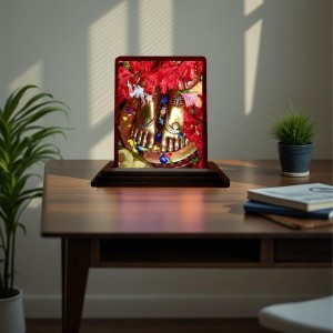 Car Desk/Table Top Maa Tara Wooden Photo Stand 3x4 Inches, Compact & Stylish Spiritual Display For Car, Home & Office (Pack Of 1) (F14580) Car Desk/Table Top Maa Tara Wooden Photo Stand 3x4 Inches, Compact & Stylish Spiritual Display For Car, Home & Office (Pack Of 1) (F14580)