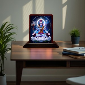 Car Desk/Table Top Lord Shiva Wooden Photo Stand 3x4 Inches, Compact & Stylish Spiritual Display For Car, Home & Office (Pack Of 1) (F14420) Car Desk/Table Top Lord Shiva Wooden Photo Stand 3x4 Inches, Compact & Stylish Spiritual Display For Car, Home & Office (Pack Of 1) (F14420)