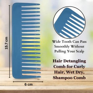Hi Tech Sales Hair Wide Tooth Comb Detangling Frizz off detangler hair comb for Curly, long Hair & any type Hair, Wet, Dry. Shampoo Comb. Pack of 1 (Sky) Hi Tech Sales Hair Wide Tooth Comb Detangling Frizz off detangler hair comb for Curly, long Hair & any type Hair, Wet, Dry. Shampoo Comb. Pack of 1 (Sky)