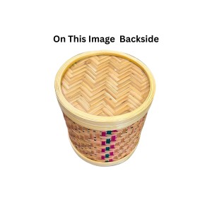 Handcrafted Bamboo Box | Woven Round Storage Container for Home, Kitchen & Décor | Natural Eco-Friendly Bamboo Craft Box Handcrafted Bamboo Box | Woven Round Storage Container for Home, Kitchen & Décor | Natural Eco-Friendly Bamboo Craft Box