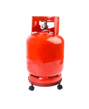 Gas Cylinder Trolley with Wheels | Durable LPG Cylinder Stand | Easy-Move Gas Trolley for Home & Kitchen