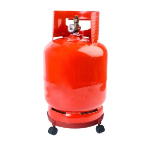 Gas Cylinder Trolley with Wheels | Durable LPG Cylinder Stand | Easy-Move Gas Trolley for Home & Kitchen