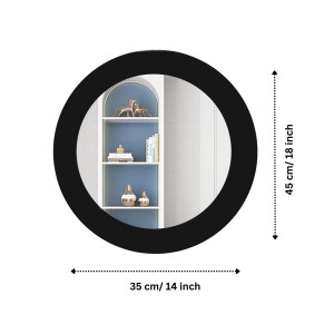 Sleek Round Wall Mounted Bathroom, Basin Mirror, Mirror for Home, Bedroom, Ideal for Modern Bathrooms (14X18) Sleek Round Wall Mounted Bathroom, Basin Mirror, Mirror for Home, Bedroom, Ideal for Modern Bathrooms (14X18)
