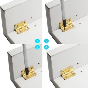 12 pcs Mini Hinges with Screws – Small Brass Hardware for Wooden Boxes, Models & Furniture 12 pcs Mini Hinges with Screws – Small Brass Hardware for Wooden Boxes, Models & Furniture