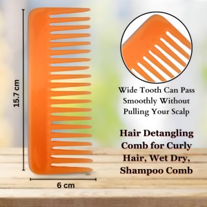 Hi Tech Sales Hair Wide Tooth Comb Detangling Frizz off detangler hair comb for Curly, long Hair & any type Hair, Wet, Dry. Shampoo Comb. Pack of 1 (Orange) Hi Tech Sales Hair Wide Tooth Comb Detangling Frizz off detangler hair comb for Curly, long Hair & any type Hair, Wet, Dry. Shampoo Comb. Pack of 1 (Orange)