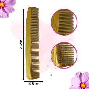 Hi Tech Sales Golden color Hair Comb to Preserve Hair & Stop Hair Falling | Set of 1 Hi Tech Sales Golden color Hair Comb to Preserve Hair & Stop Hair Falling | Set of 1
