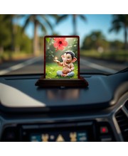 Car Desk/Table Top Lord Ganesha Wooden Photo Stand 3x4 Inches, Compact & Stylish Spiritual Display For Car, Home & Office (Pack Of 1) (F14394) Car Desk/Table Top Lord Ganesha Wooden Photo Stand 3x4 Inches, Compact & Stylish Spiritual Display For Car, Home & Office (Pack Of 1) (F14394)