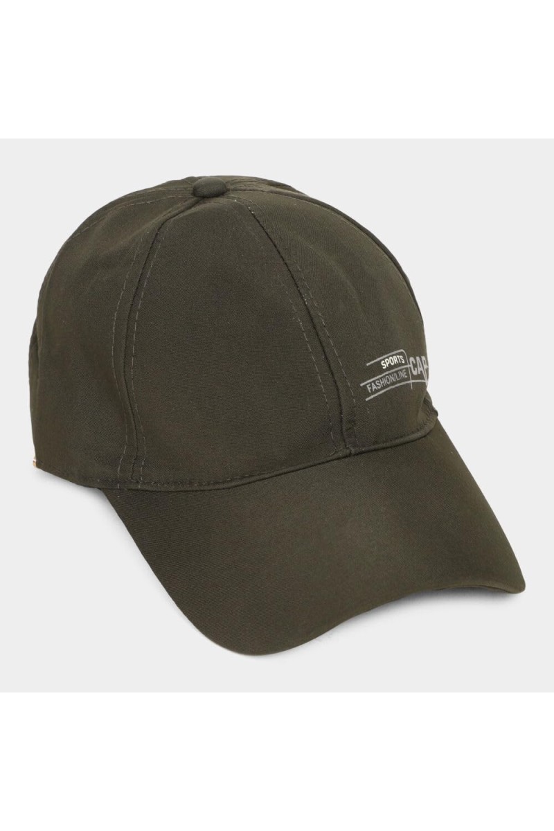 Brink Men's Fabric Cap Stylish & Comfortable Adjustable Baseball Hat for Outdoor, Casual & Sports Wear Olive