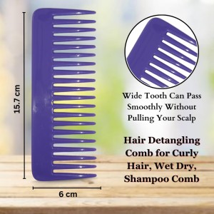 Hi Tech Sales Hair Wide Tooth Comb Detangling Frizz off detangler hair comb for Curly, long Hair & any type Hair, Wet, Dry. Shampoo Comb. Pack of 1 (Violet) Hi Tech Sales Hair Wide Tooth Comb Detangling Frizz off detangler hair comb for Curly, long Hair & any type Hair, Wet, Dry. Shampoo Comb. Pack of 1 (Violet)