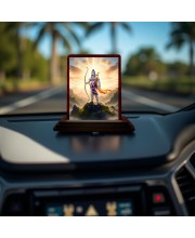 Car Desk/Table Top Lord Rama Wooden Photo Stand 3x4 Inches, Compact & Stylish Spiritual Display For Car, Home & Office (Pack Of 1) (F14408) Car Desk/Table Top Lord Rama Wooden Photo Stand 3x4 Inches, Compact & Stylish Spiritual Display For Car, Home & Office (Pack Of 1) (F14408)