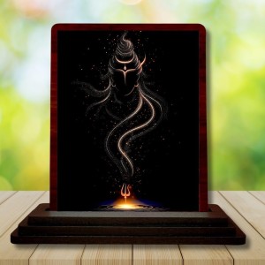 Car Desk/Table Top Lord Shiva Wooden Photo Stand 3x4 Inches, Compact & Stylish Spiritual Display For Car, Home & Office (Pack Of 1) (F14407) Car Desk/Table Top Lord Shiva Wooden Photo Stand 3x4 Inches, Compact & Stylish Spiritual Display For Car, Home & Office (Pack Of 1) (F14407)