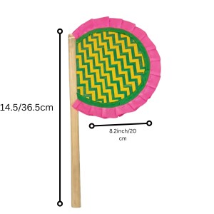 Handmade Bamboo Hand Fan (Hatpakha) – Traditional Hand-Painted Handheld Fan for Cool Air, Home Décor, Festivals & Puja | Eco-Friendly Travel Fan pink (14.5 × 8.2 cm) Handmade Bamboo Hand Fan (Hatpakha) – Traditional Hand-Painted Handheld Fan for Cool Air, Home Décor, Festivals & Puja | Eco-Friendly Travel Fan pink (14.5 × 8.2 cm)