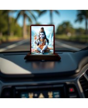 Car Desk/Table Top Lord Shiva Wooden Photo Stand 3x4 Inches, Compact & Stylish Spiritual Display For Car, Home & Office (Pack Of 1) (F14397) Car Desk/Table Top Lord Shiva Wooden Photo Stand 3x4 Inches, Compact & Stylish Spiritual Display For Car, Home & Office (Pack Of 1) (F14397)