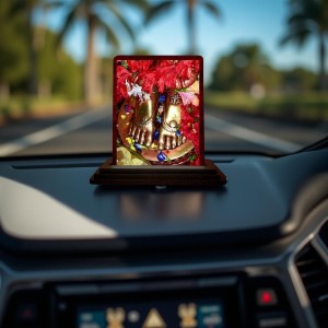 Car Desk/Table Top Maa Tara Wooden Photo Stand 3x4 Inches, Compact & Stylish Spiritual Display For Car, Home & Office (Pack Of 1) (F14580) Car Desk/Table Top Maa Tara Wooden Photo Stand 3x4 Inches, Compact & Stylish Spiritual Display For Car, Home & Office (Pack Of 1) (F14580)
