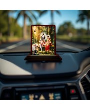 Car Desk/Table Top Lord Shiva And Parvathi Wooden Photo Stand 3x4 Inches, Compact & Stylish Spiritual Display For Car, Home & Office (Pack Of 1) (F14390) Car Desk/Table Top Lord Shiva And Parvathi Wooden Photo Stand 3x4 Inches, Compact & Stylish Spiritual Display For Car, Home & Office (Pack Of 1) (F14390)