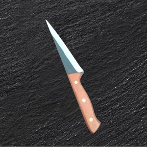 Small Kitchen Knife with Wooden Handle, Stainless Steel Sharp Blade, Multipurpose Utility Knife for Fruit, Vegetable & Meat Cutting.