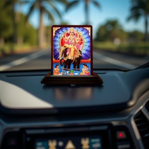 Car Desk/Table Top Lord Vishwakarma Wooden Photo Stand 3x4 Inches, Compact & Stylish Spiritual Display For Car, Home & Office (Pack Of 1) (F14581) Car Desk/Table Top Lord Vishwakarma Wooden Photo Stand 3x4 Inches, Compact & Stylish Spiritual Display For Car, Home & Office (Pack Of 1) (F14581)