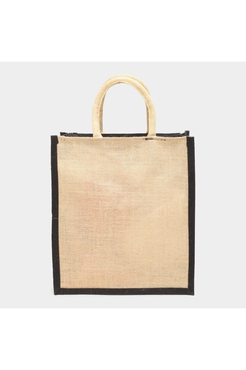 Brink Women's Black Jute Tote Bag - (M582)